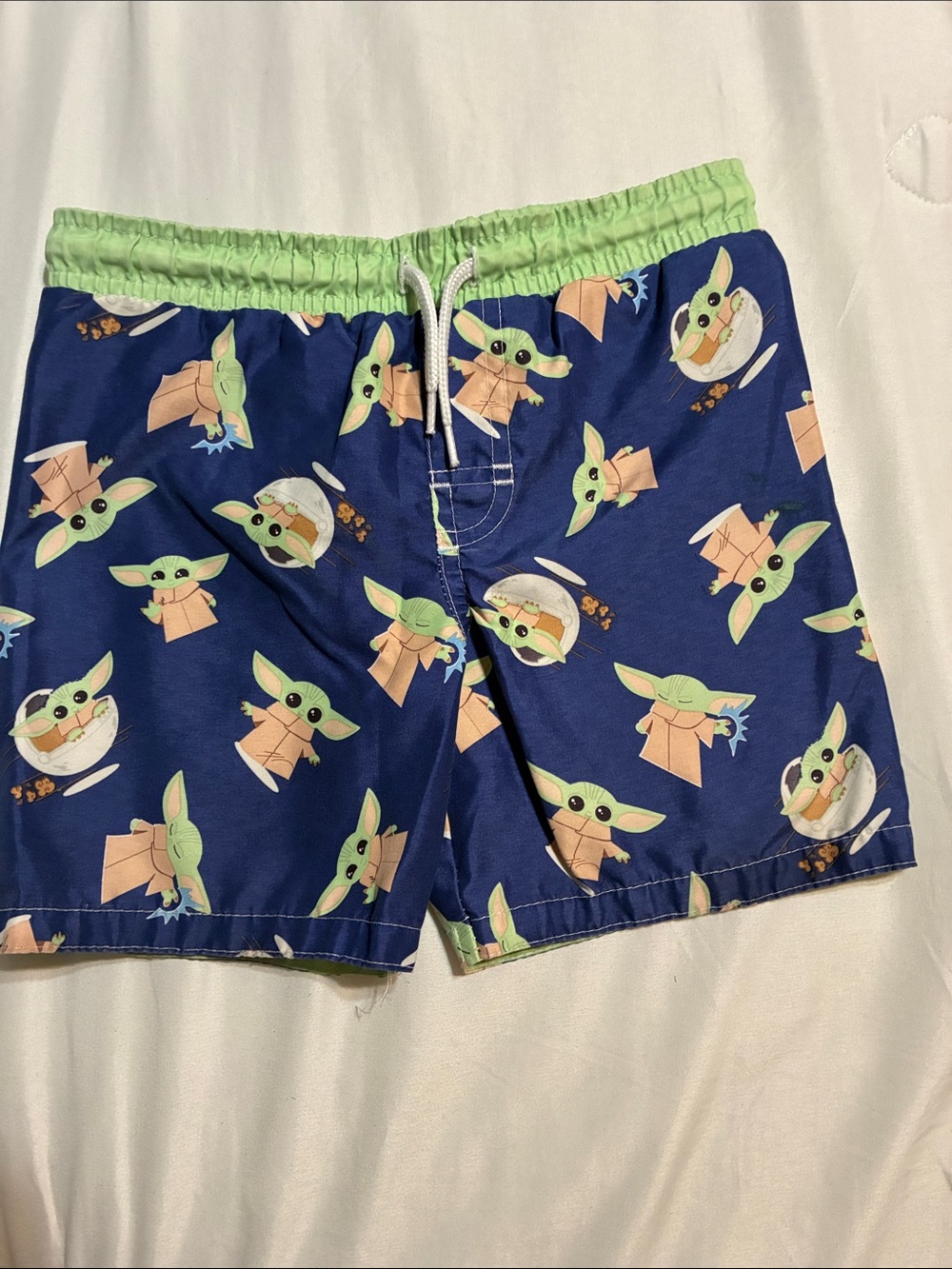 Star Wars Navy Blue Shorts with Light Green Waistband